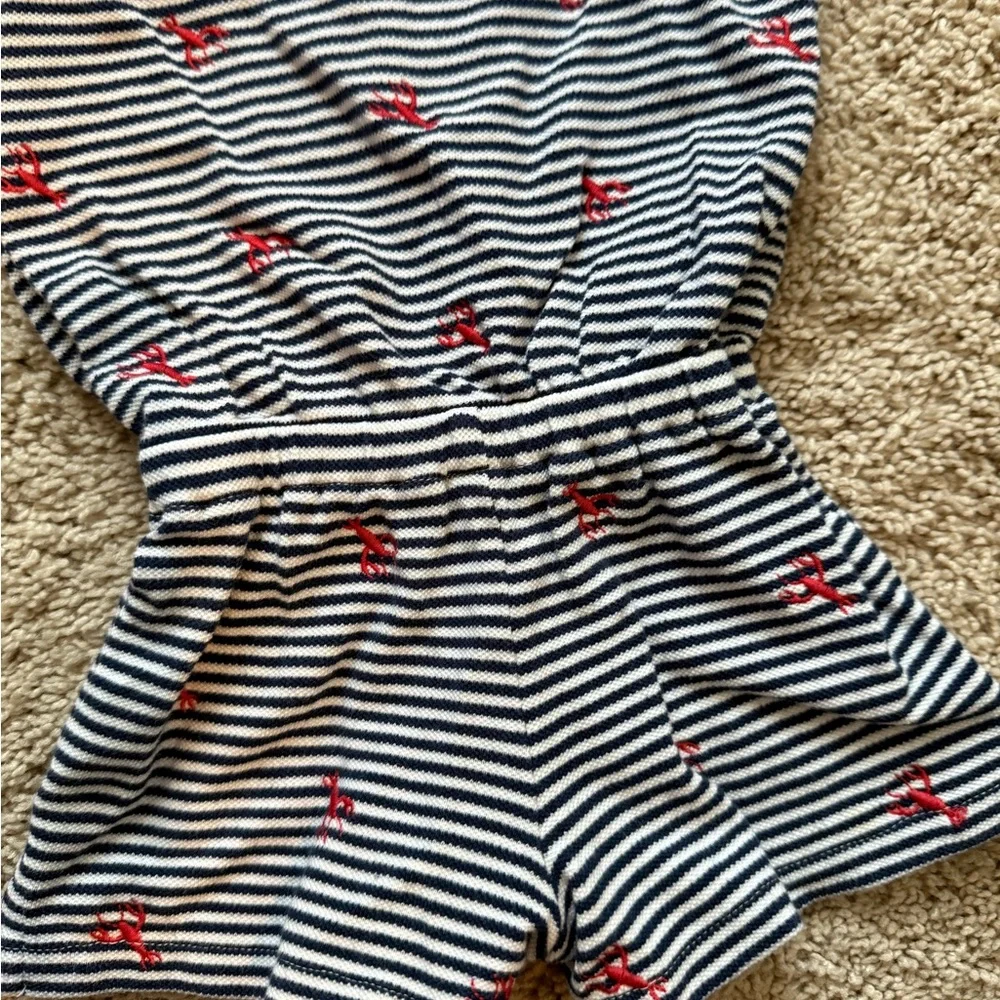 Ralph Lauren Blue and White Striped Polo